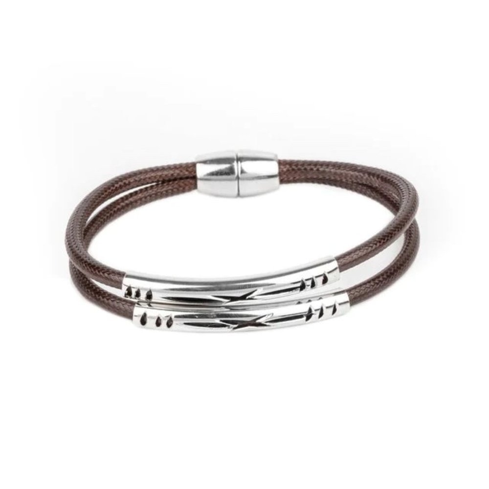 Paparazzi What A Wander-ful World Brown Bracelet